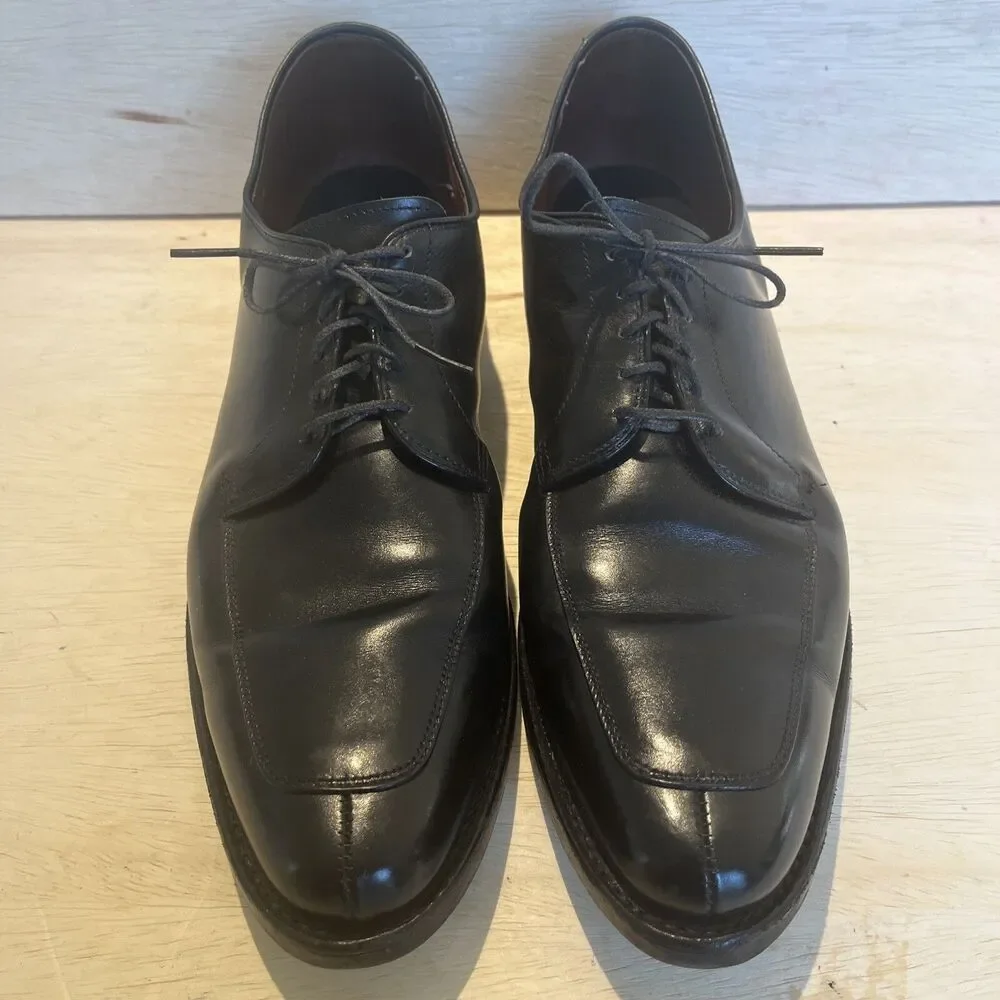 Allen Edmonds Mens Size 13 Black Leather Dress Shoe Delray Oxford Lace Loafer